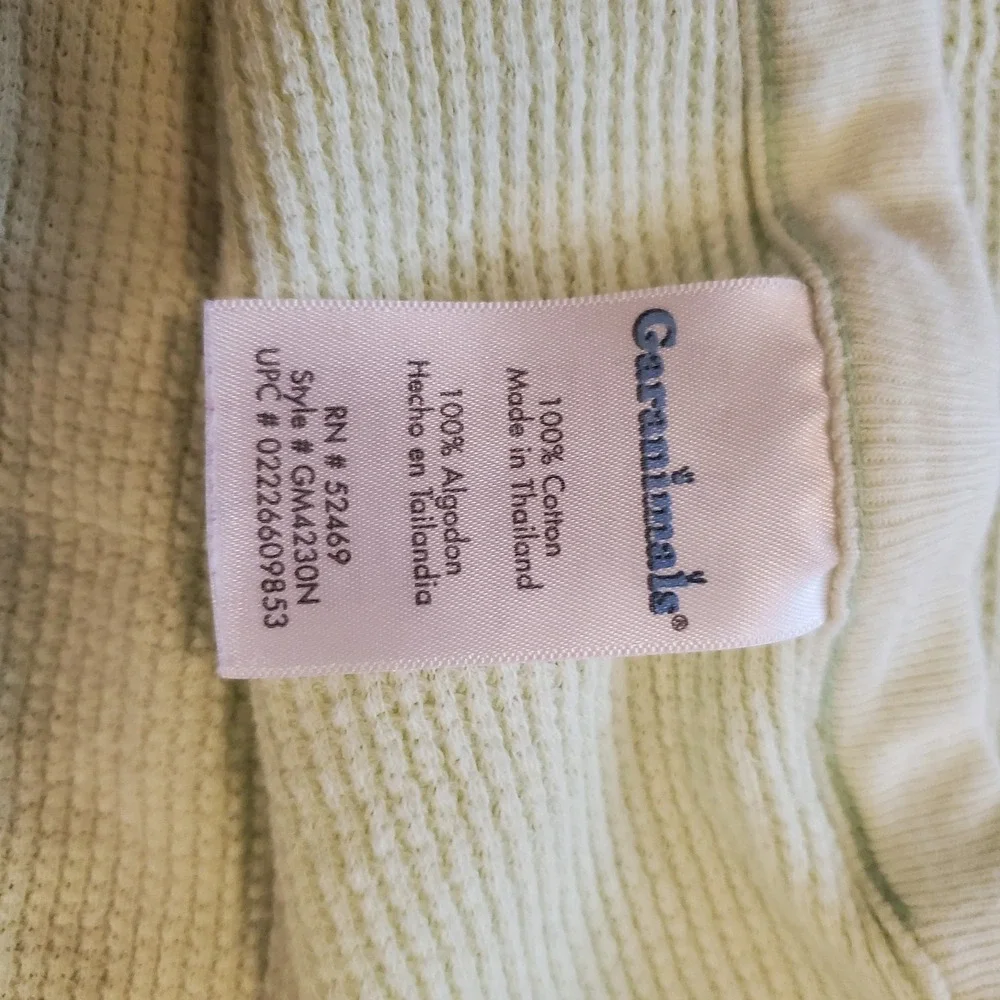 Garanimals Solid Green Thermal Baby Blanket Waffle Weave Security Lovey